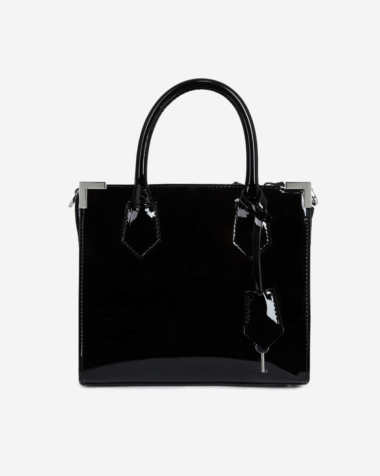 The Kooples FEMME BLACK sac ming medium en cuir noir
