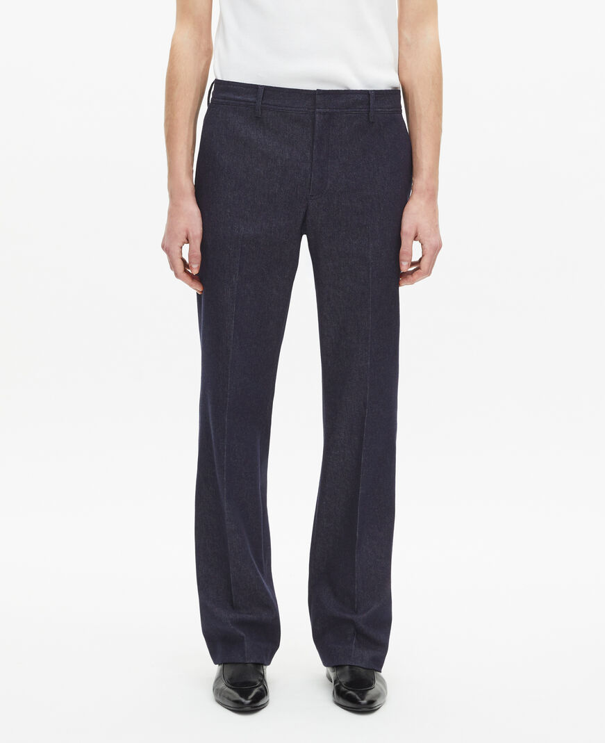 The Kooples HOMME NAVY pantalon de costume effet denim bleu