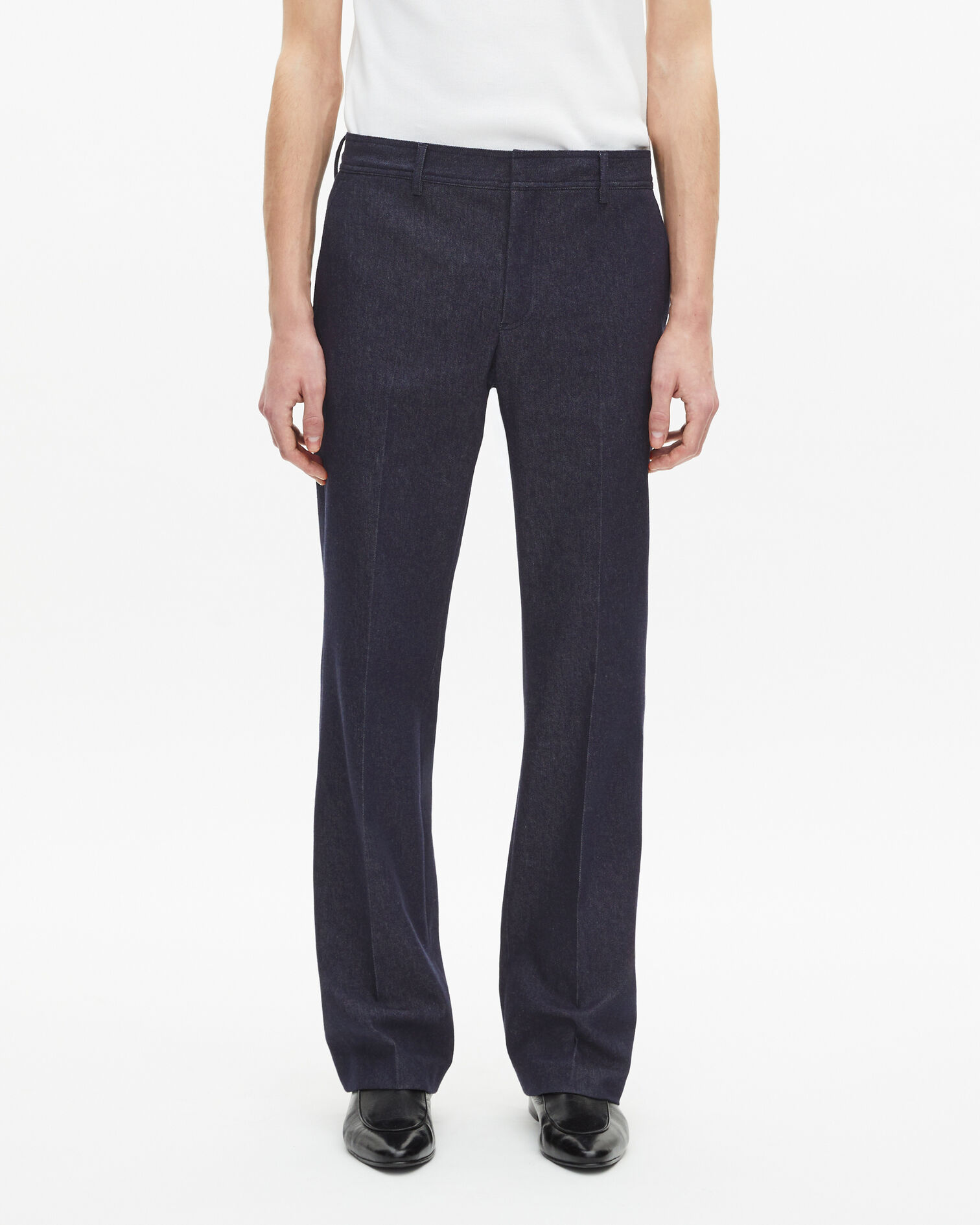 Pantalón de traje azul efecto vaquero, NAVY, hi-res image number null