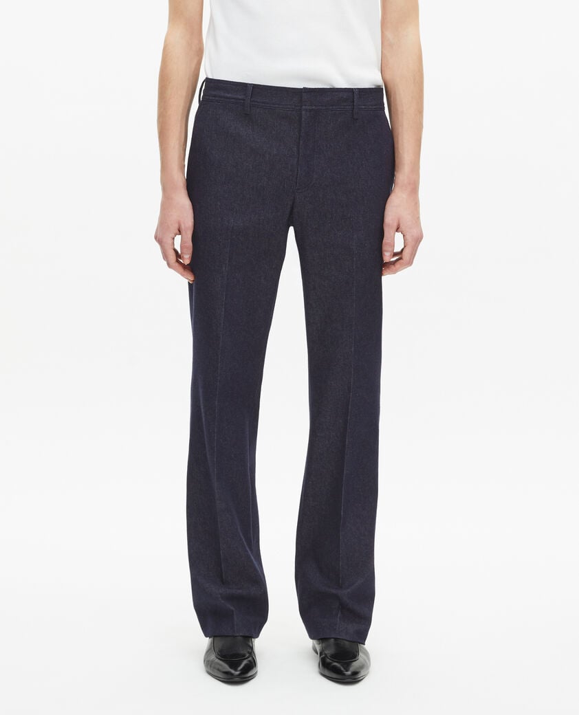 The Kooples HOMME NAVY pantalon de costume effet denim bleu