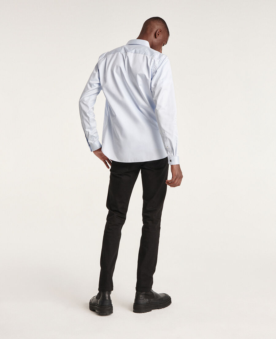 The Kooples HOMME BLUE chemise bleue col classique  coupe ajustée