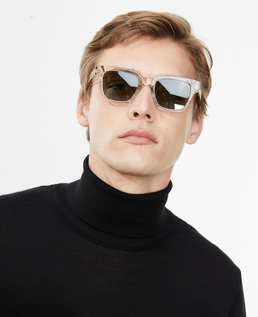 transparent gray sunglasses