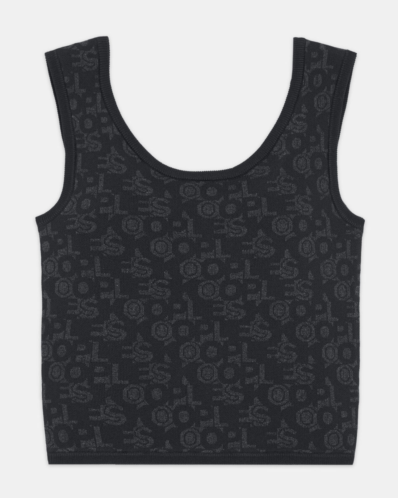 The Kooples FEMME BLACK DARK GREY brassière logo the kooples noire