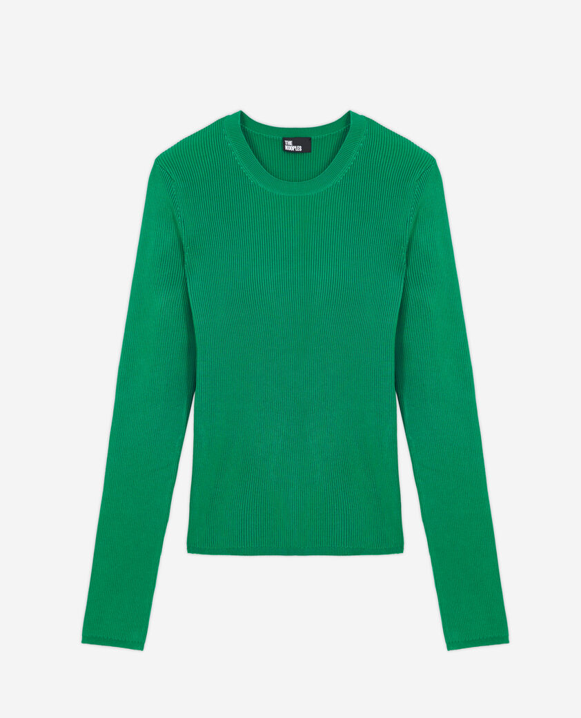 The Kooples WOMEN GREEN green slim-fit top