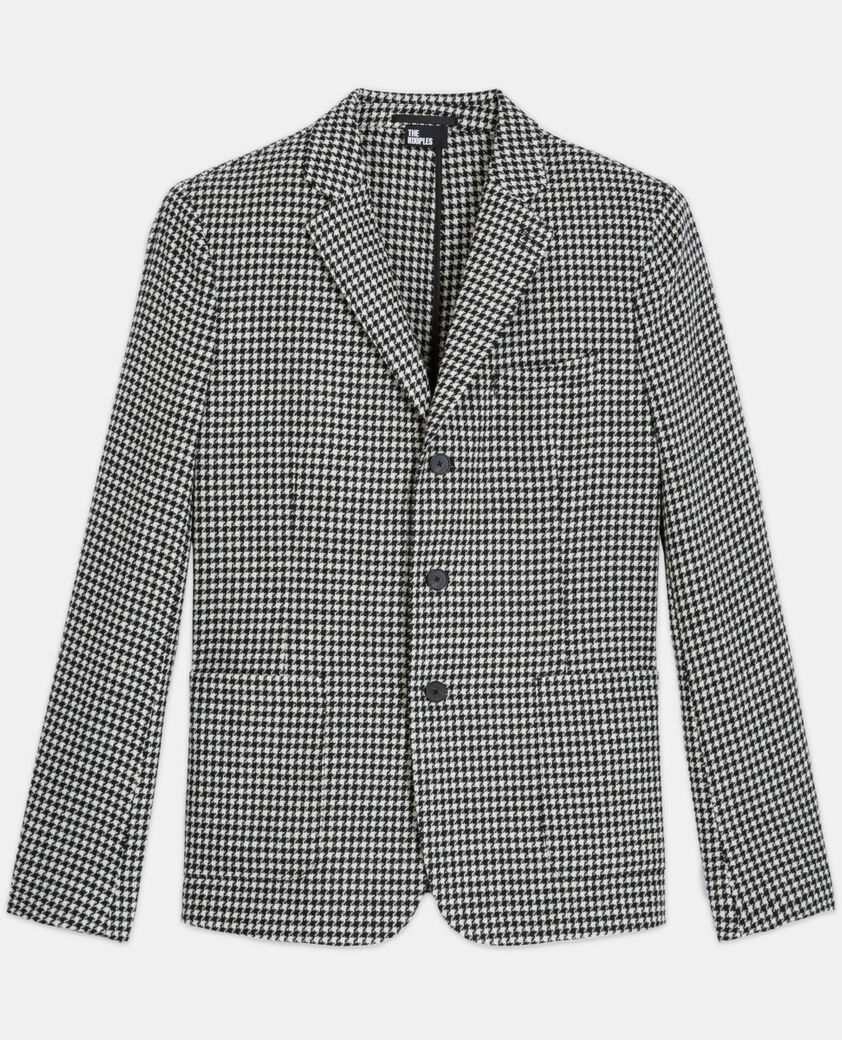 The Kooples MEN BLACK WHITE patterned jacket