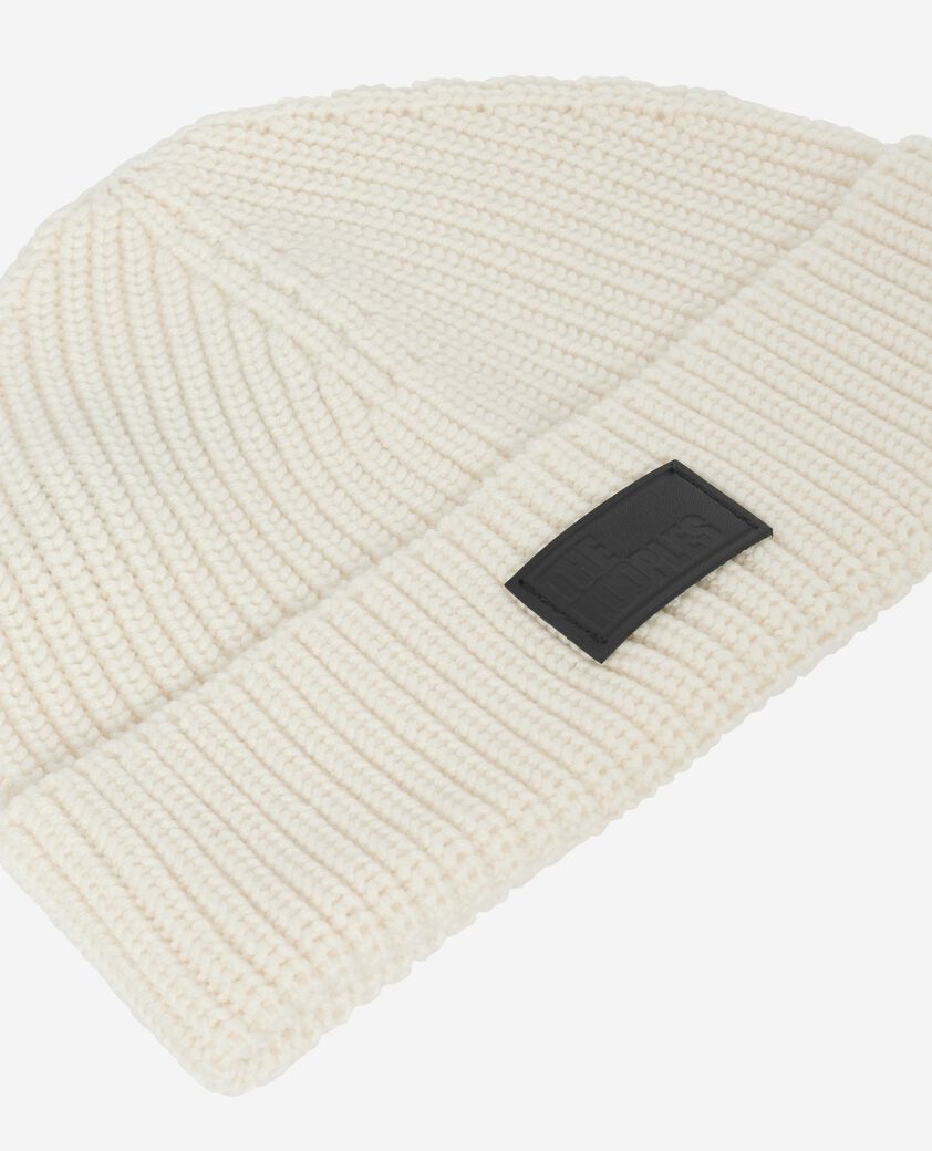 The Kooples HOMME ECRU bonnet &agrave; revers &eacute;cru