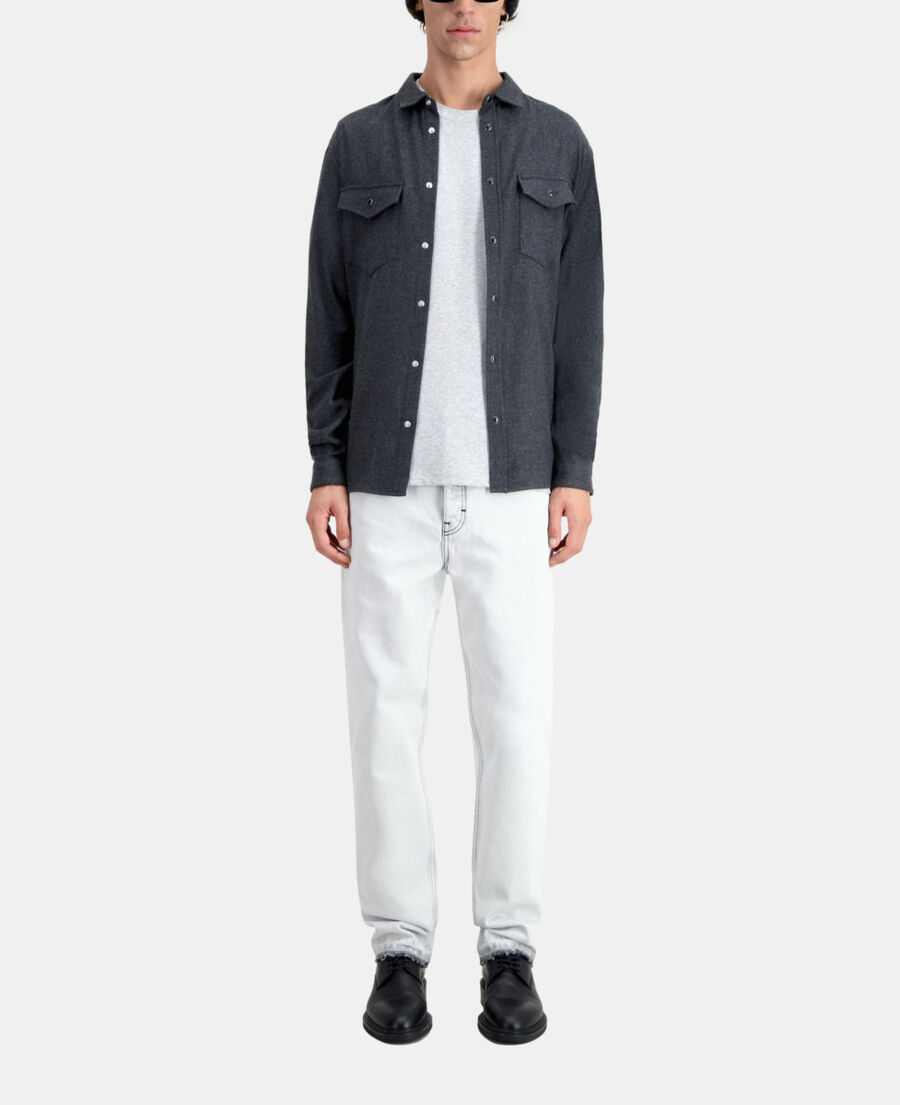grey flannel shirt