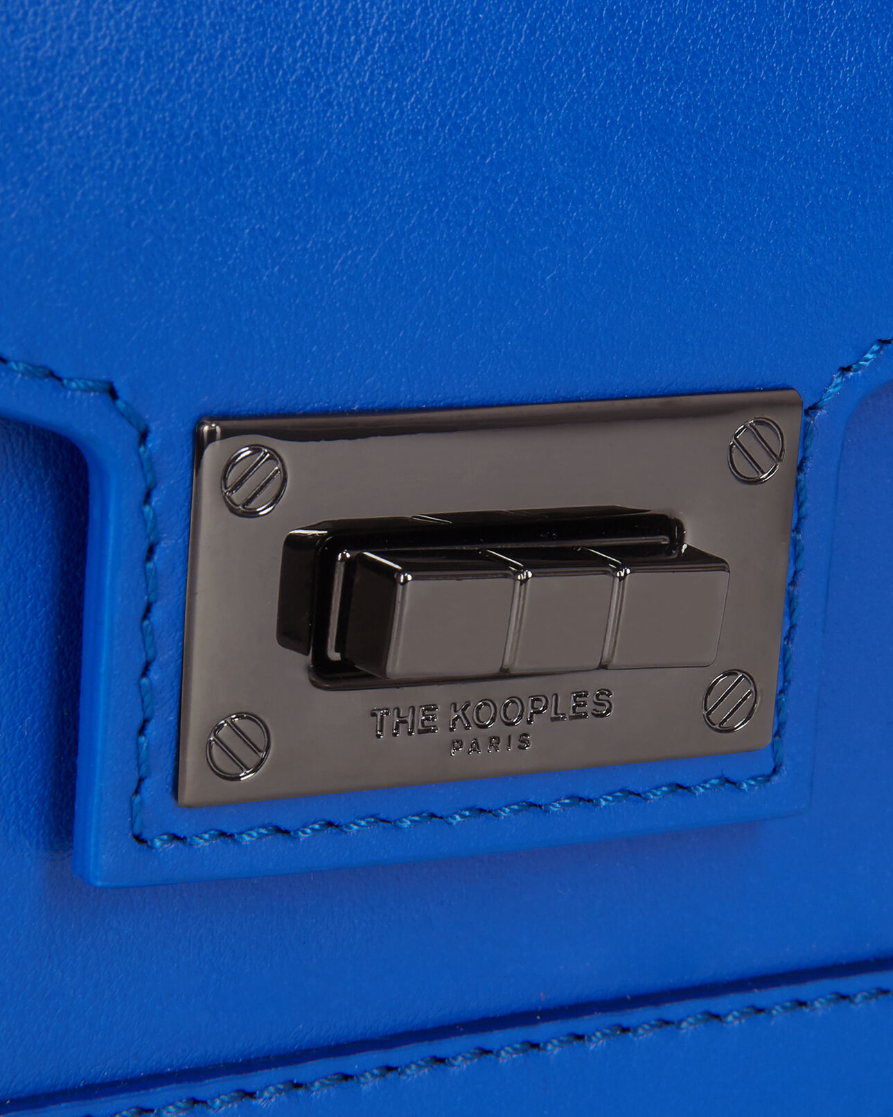 The Kooples WOMEN BLUE ELECTRIC emily nano blue leather bag
