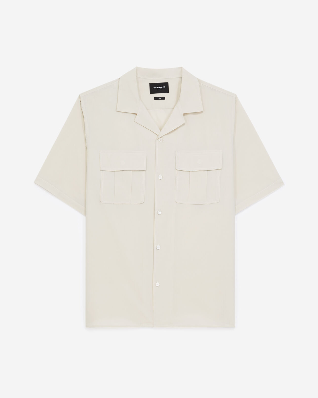 The Kooples MEN BEIGE beige shirt with breast pockets