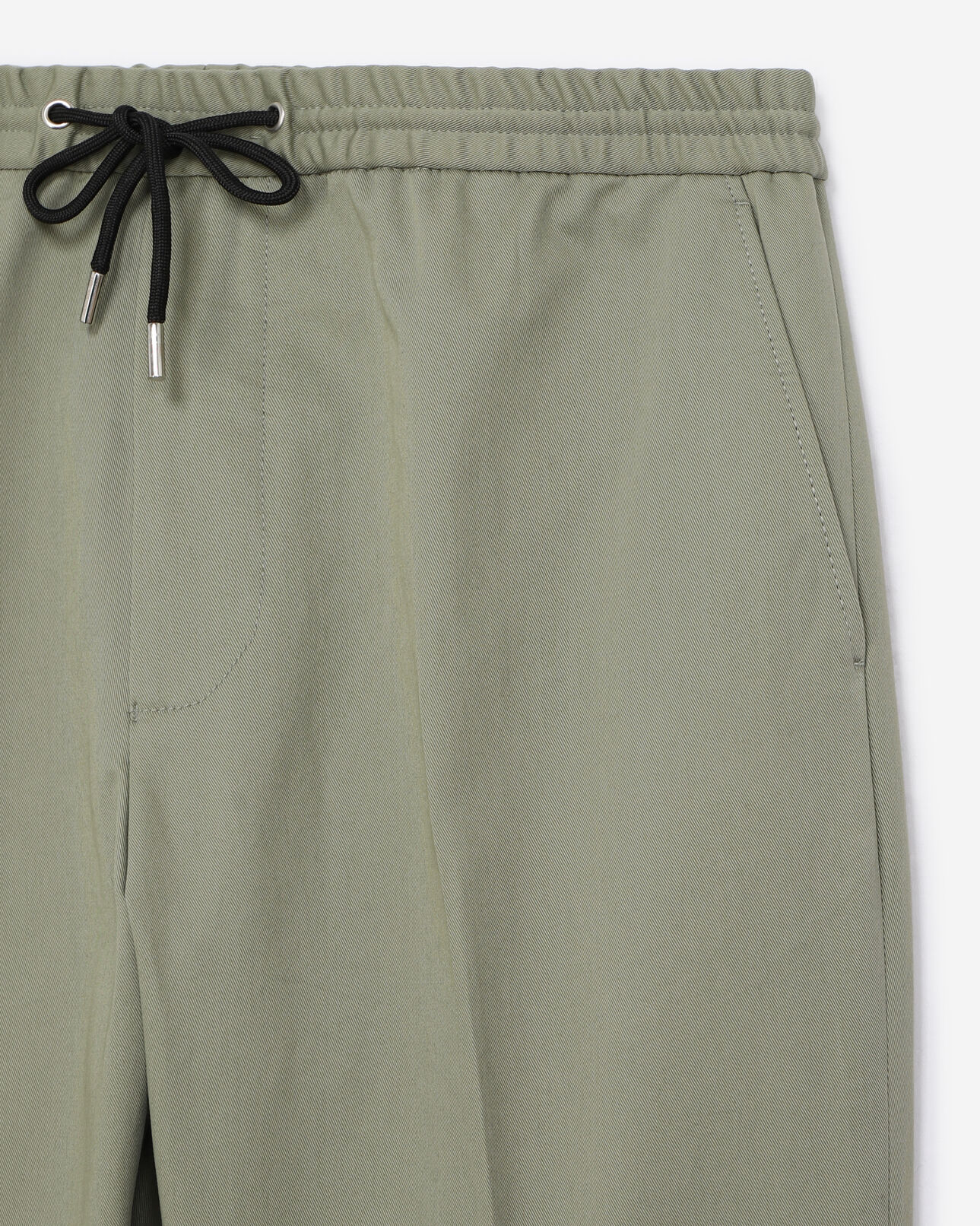 The Kooples HOMBRE KAKI pantalón algodón caqui cintura elástica