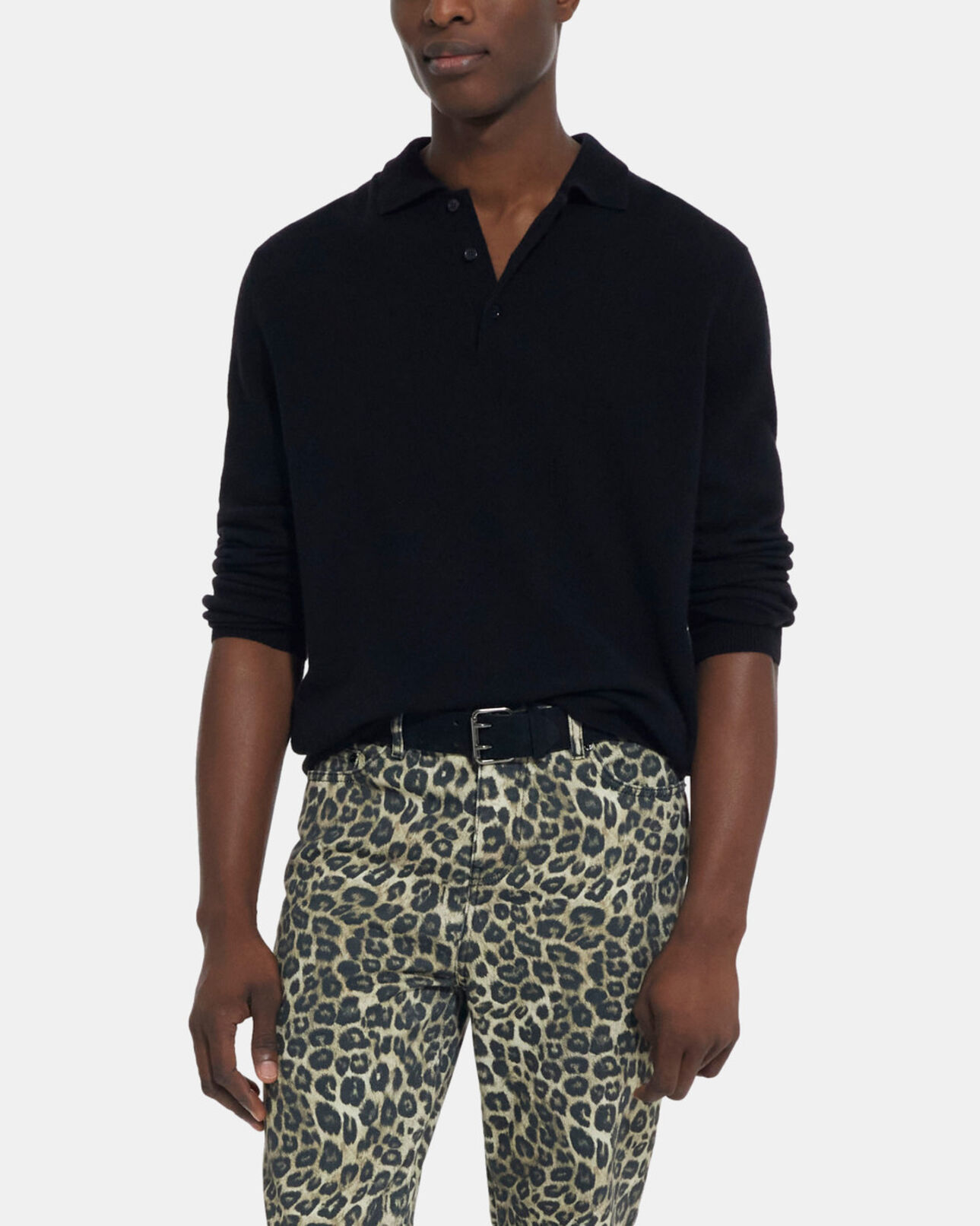 The Kooples H BLACK black cashmere sweater