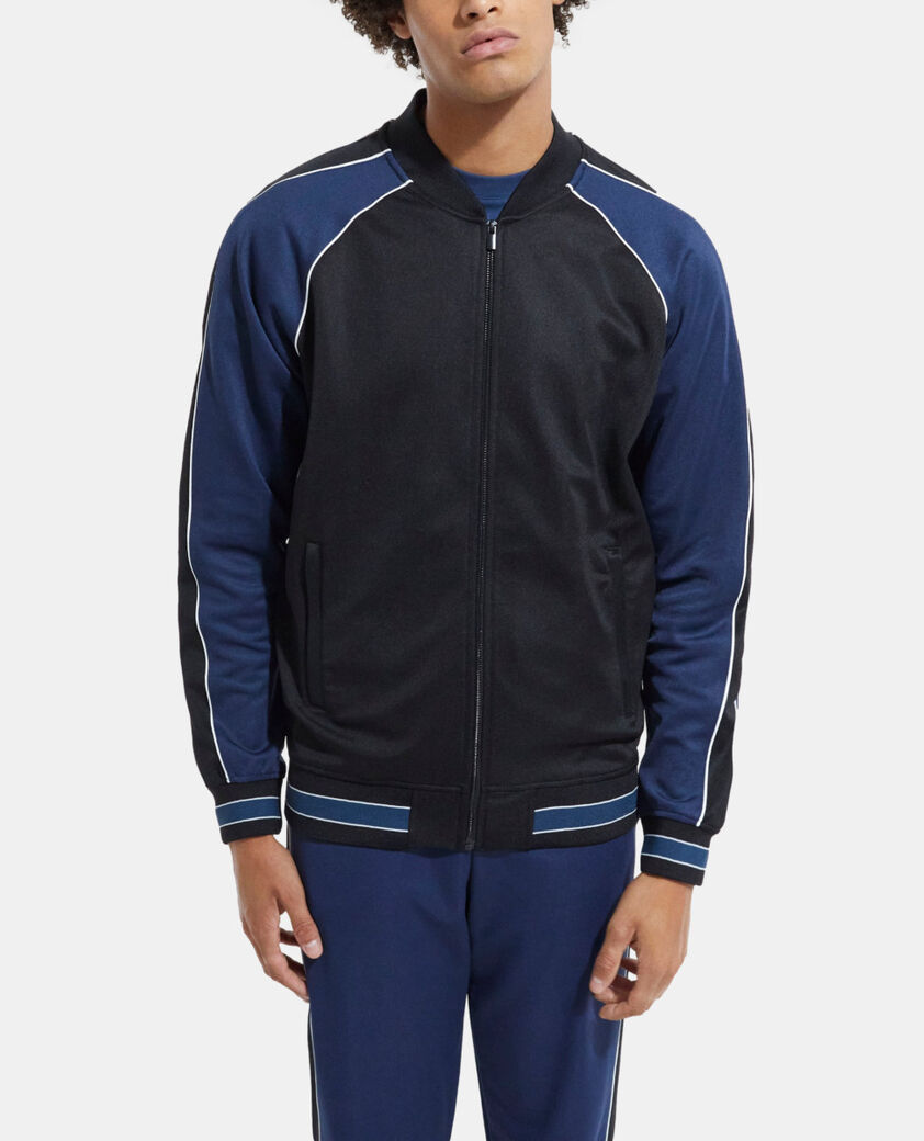 The Kooples MEN NAVY navy blue zipped sweatshirt