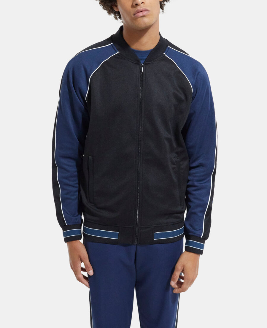The Kooples MEN NAVY navy blue zipped sweatshirt