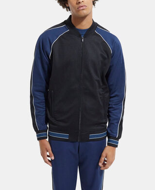 The Kooples MEN NAVY navy blue zipped sweatshirt