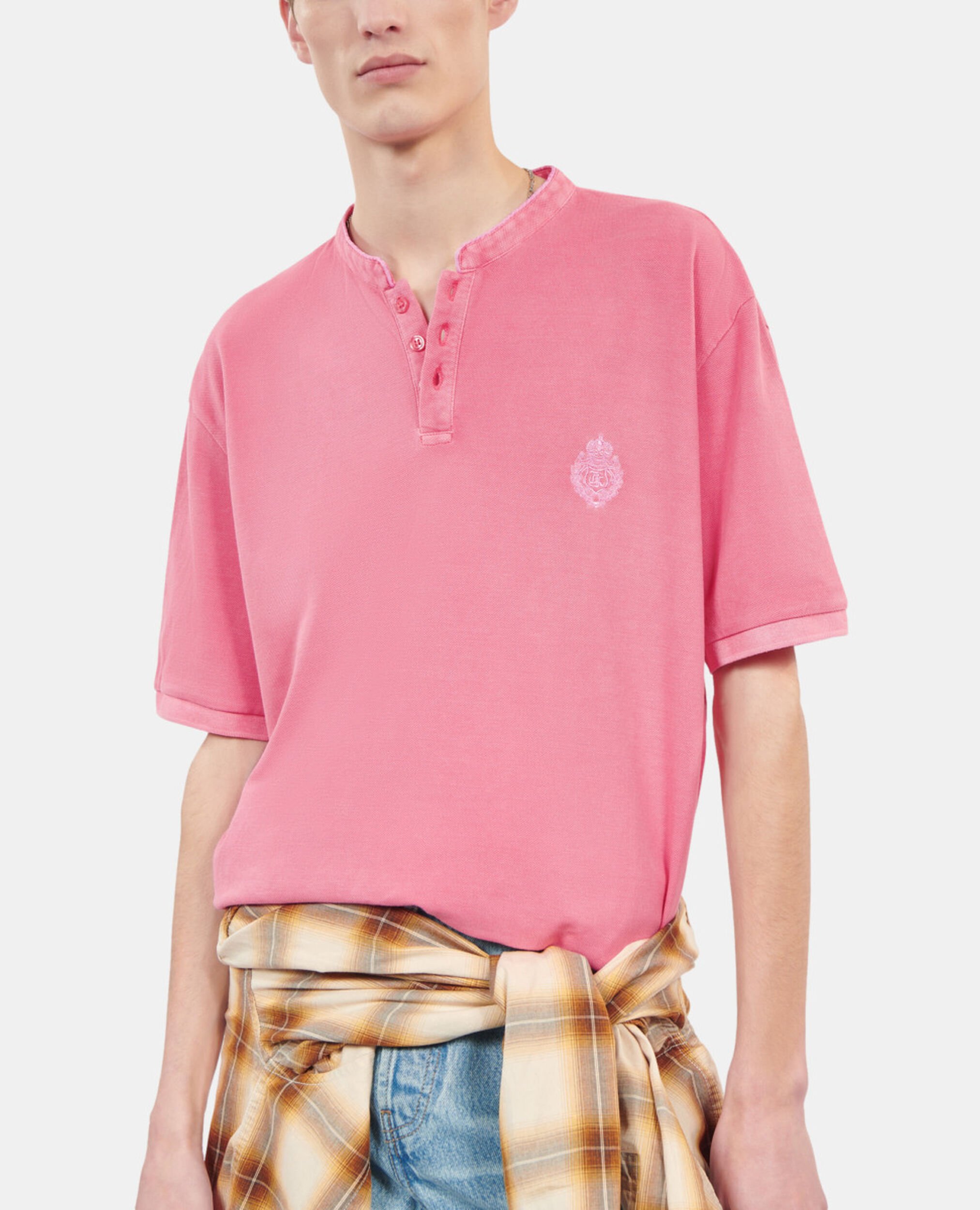 Polo en coton piqué rose, SWEET PINK, hi-res image number null