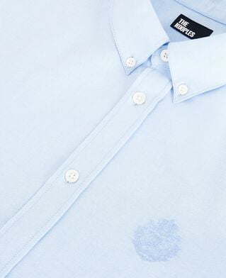 The Kooples MEN BLUE light blue formal shirt with classic collar