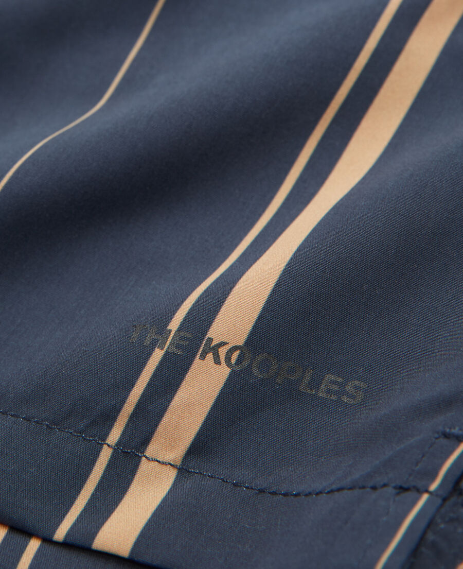 The Kooples HOMME NAVY maillot de bain bleu marine logo contrasté