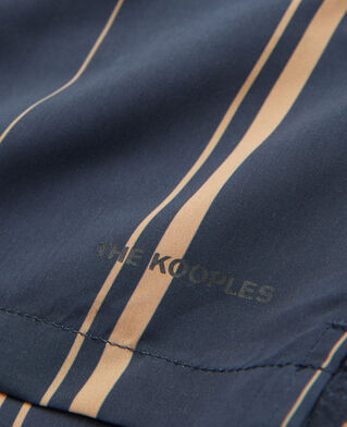The Kooples HOMME NAVY maillot de bain bleu marine logo contrasté