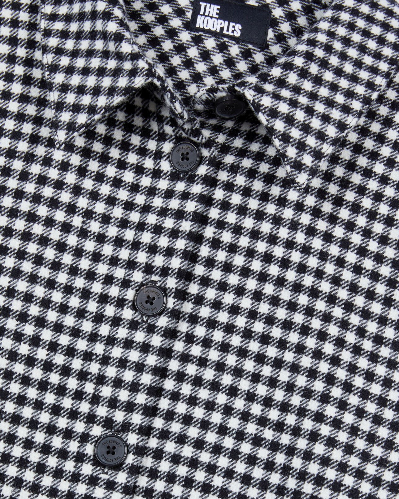 The Kooples MUJER BLACK WHITE camisa cuadros vichy