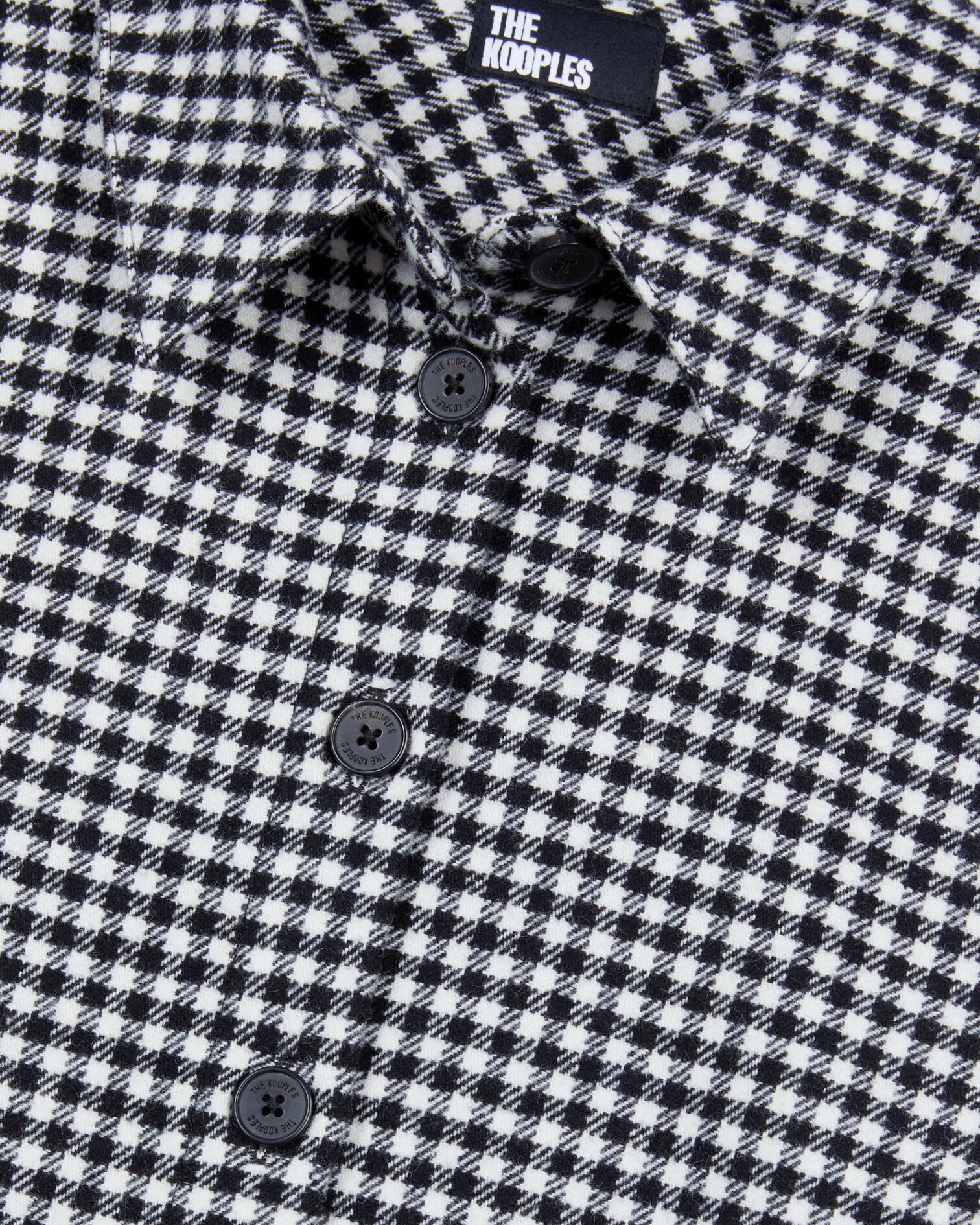 Camisa cuadros vichy, BLACK WHITE, hi-res image number null