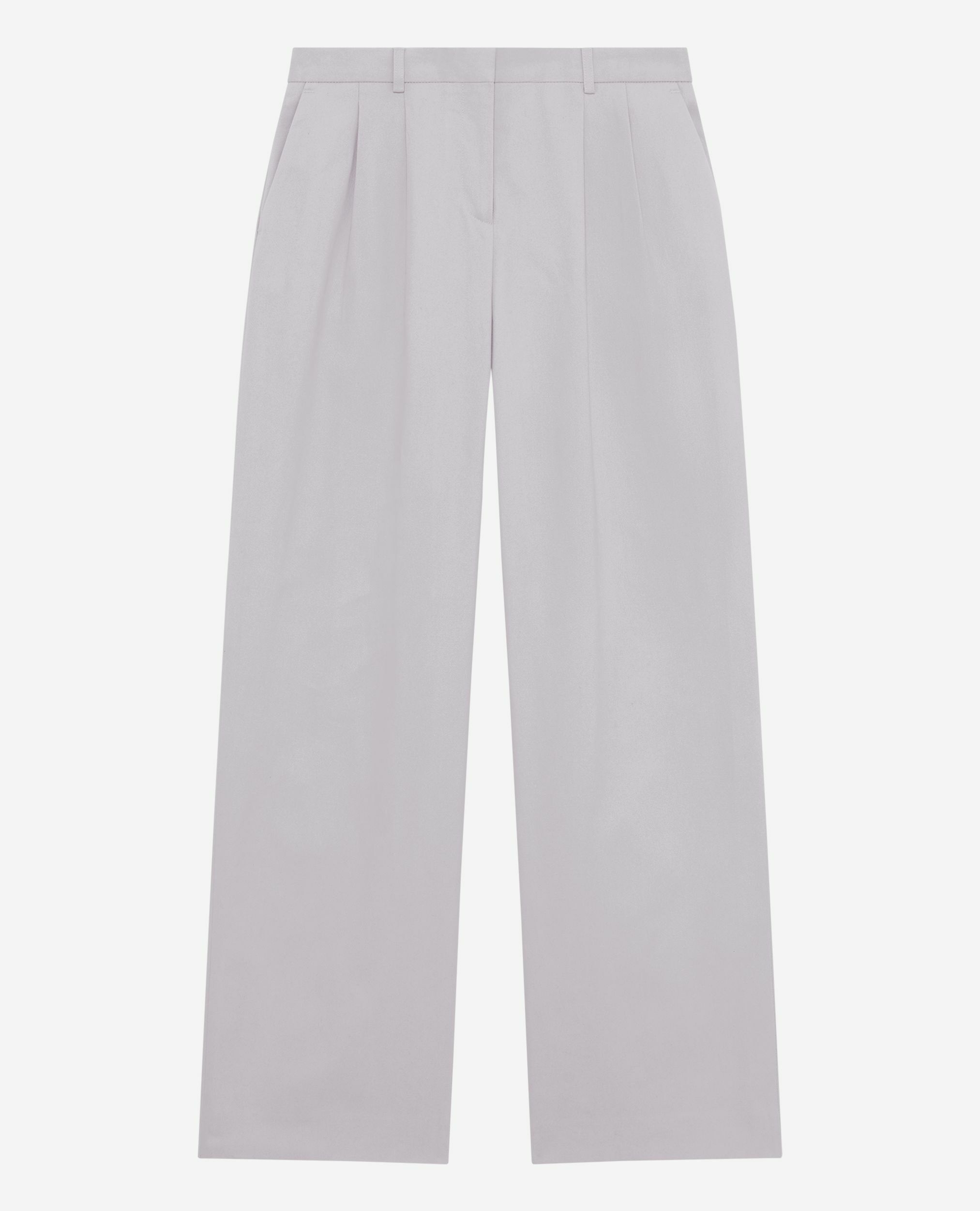 Lilac straight-leg tailored pants, LIGHT PURPLE, hi-res image number null