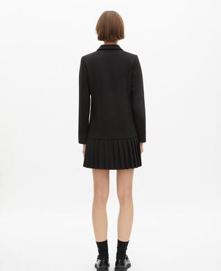 The Kooples FEMME BLACK robe tailleur courte noire
