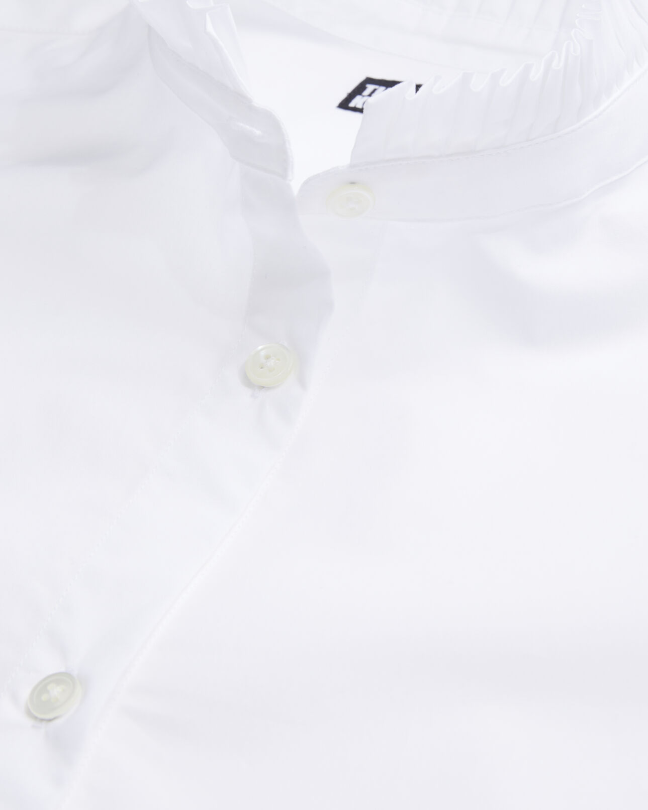 The Kooples WOMEN WHITE white poplin shirt