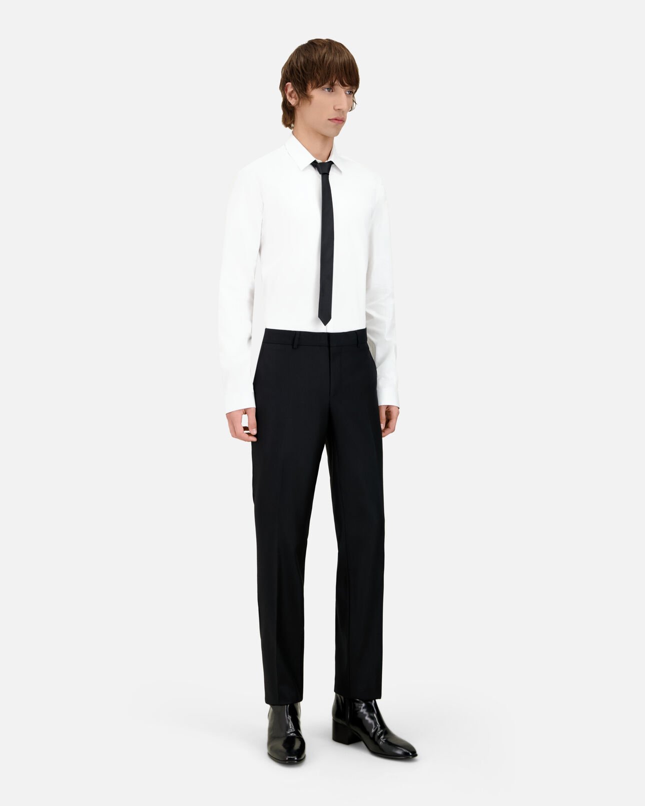 The Kooples HOMME BLACK pantalon de costume super 100's