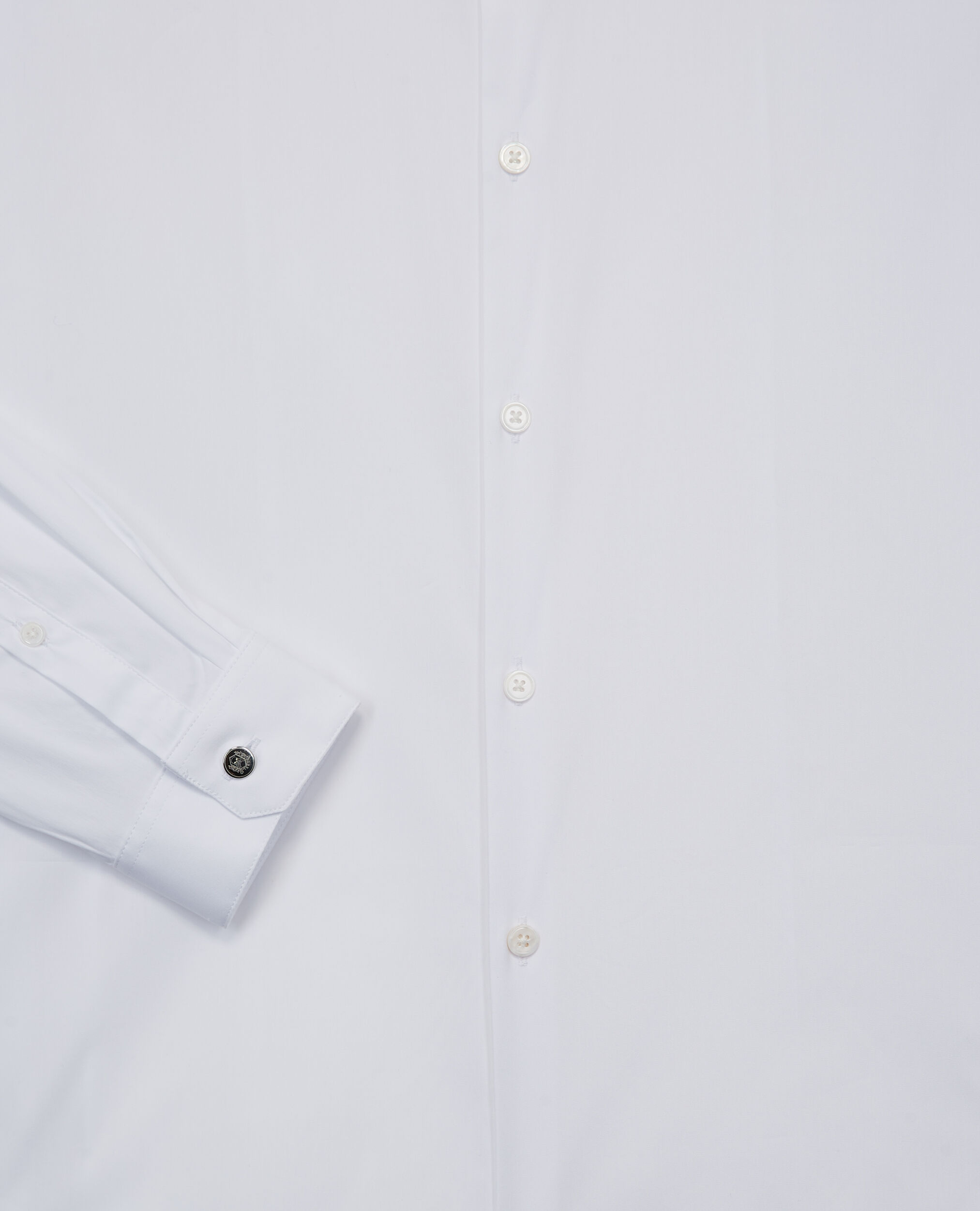 White poplin formal shirt, WHITE, hi-res image number null