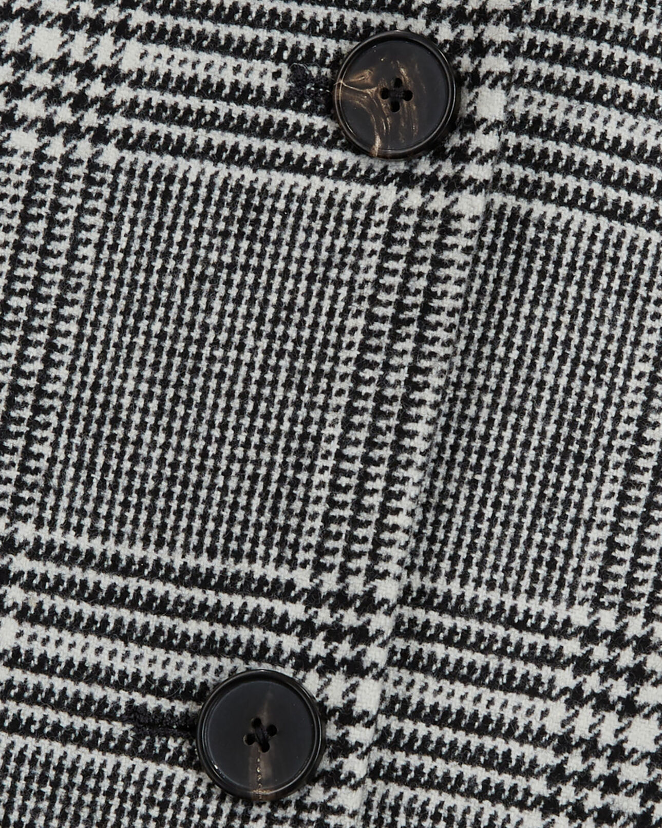 The Kooples WOMEN BLACK WHITE wool jacket with check motif