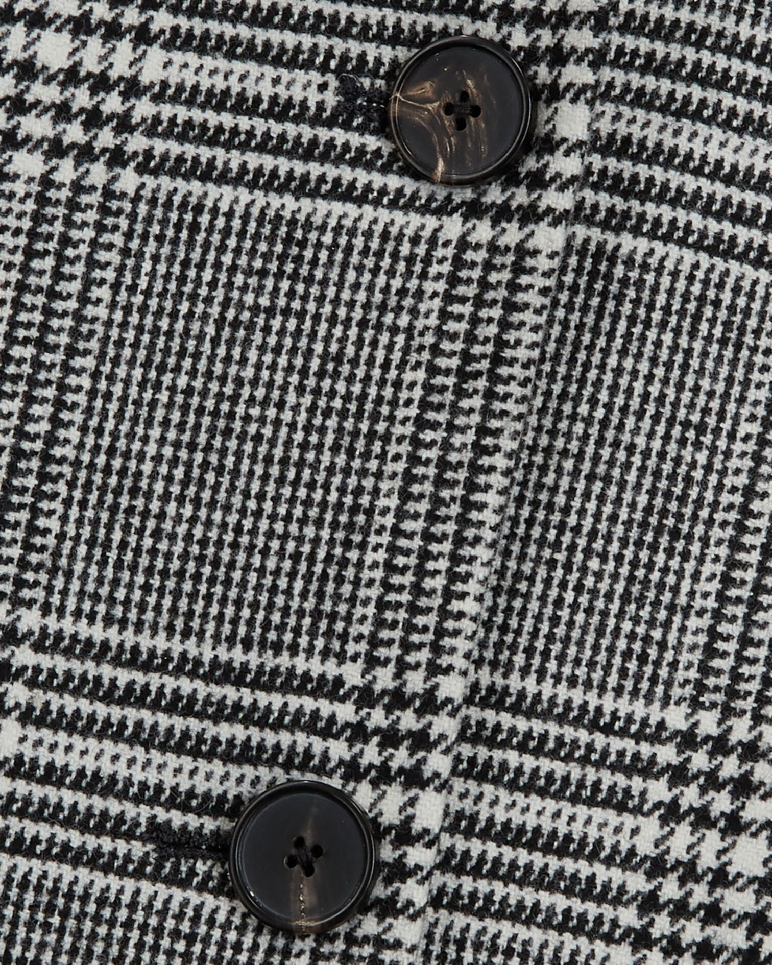 Wool jacket with check motif, BLACK WHITE, hi-res image number null