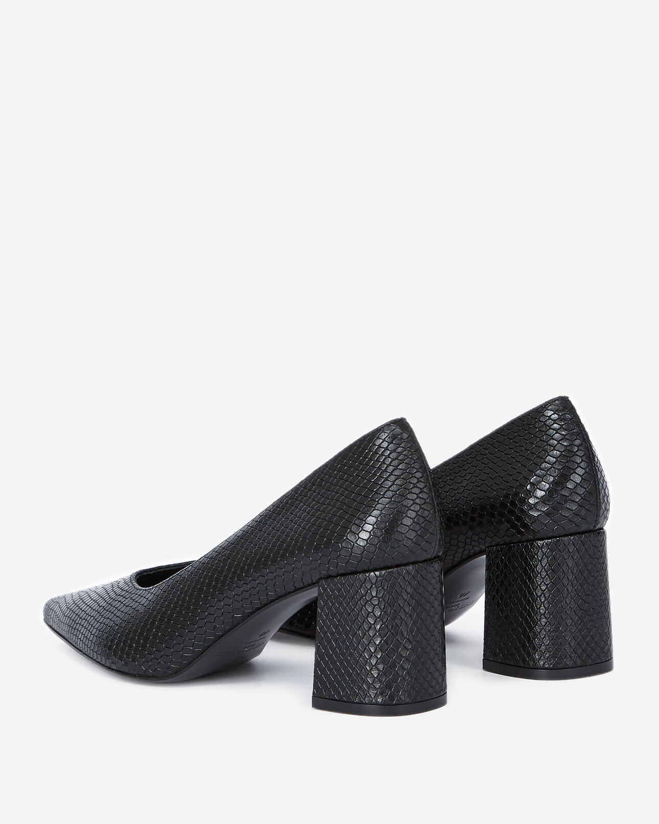 The Kooples FEMME BLACK escarpins noir en cuir