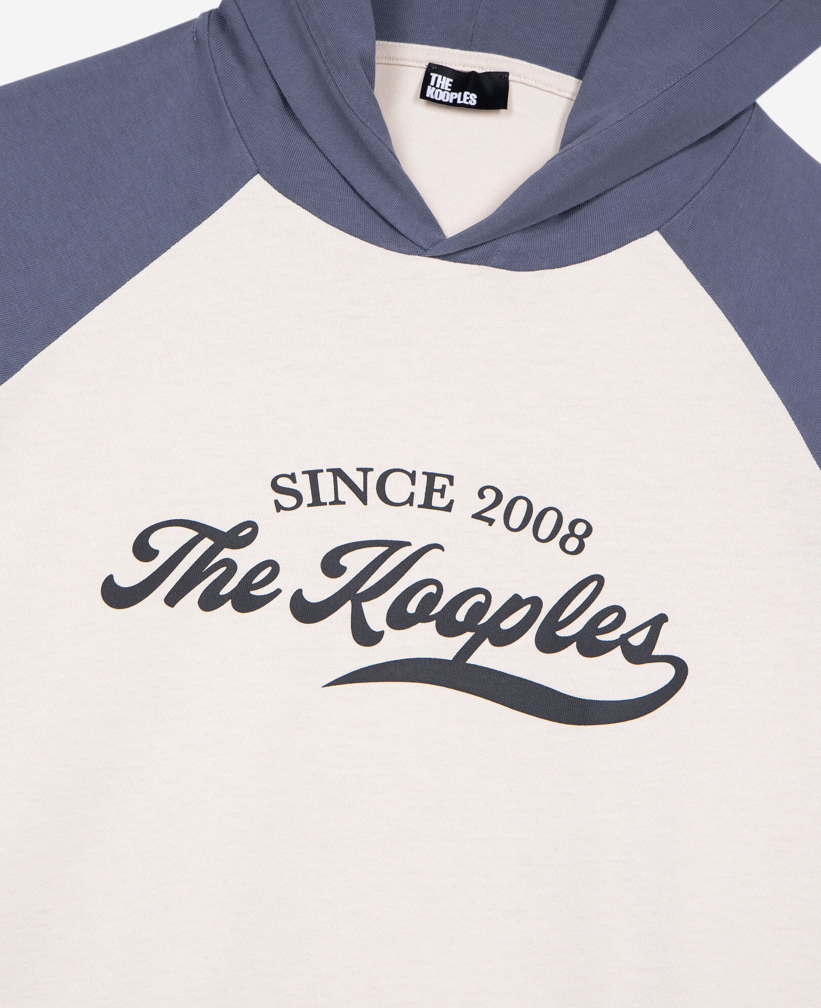 The Kooples HERREN BEIGE GREY beiges langarm-t-shirt mit logo