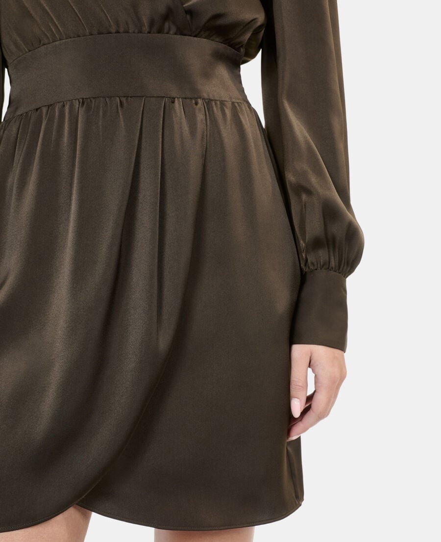 The Kooples FEMME KAKI robe courte kaki