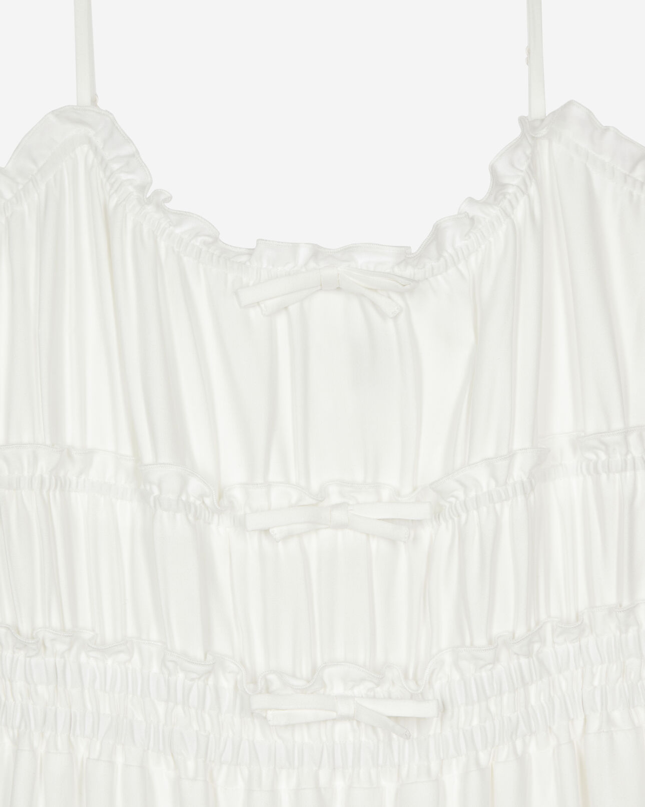 The Kooples WOMEN WHITE long white dress with bows