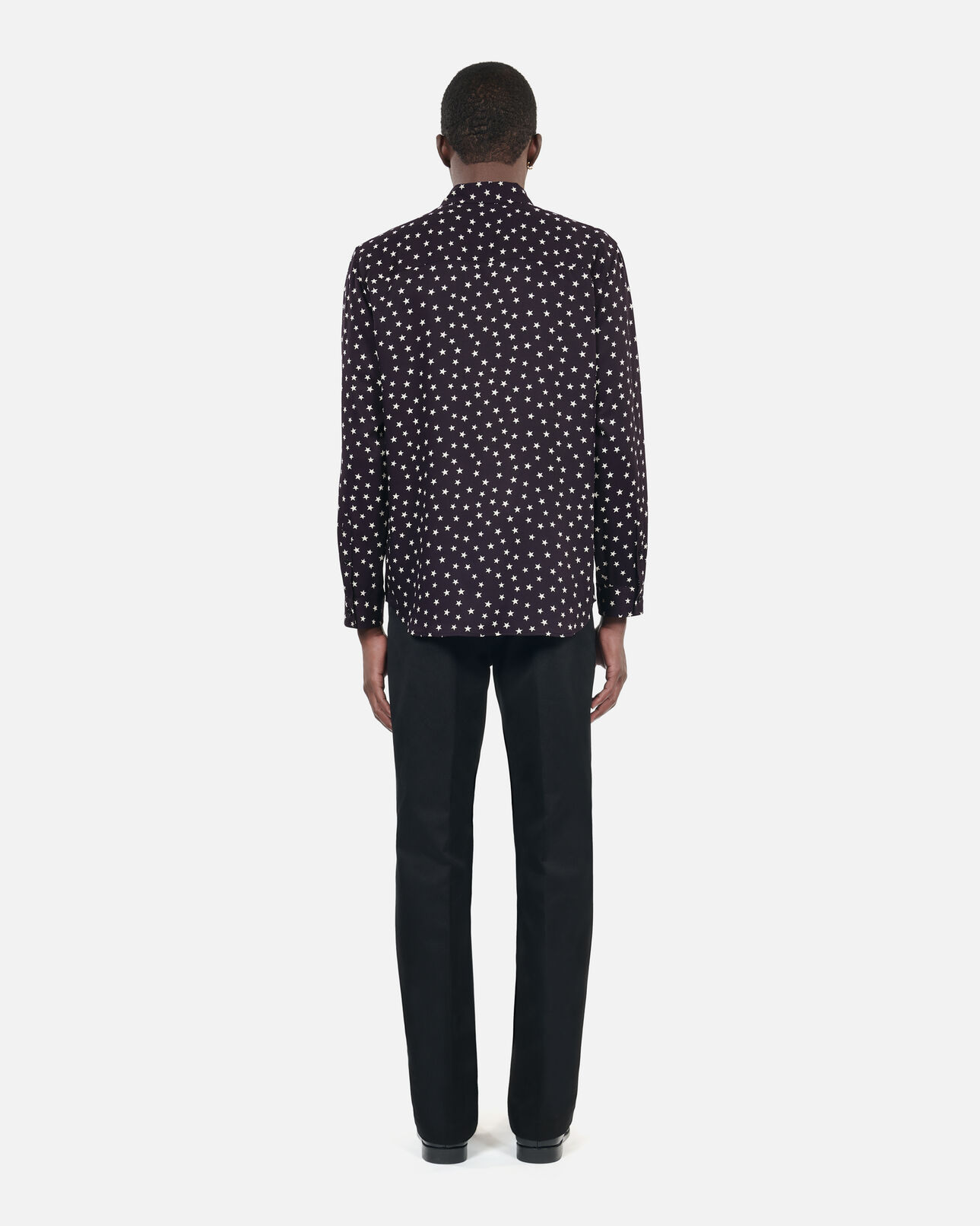 The Kooples HOMME BLACK WHITE chemise imprimée étoiles