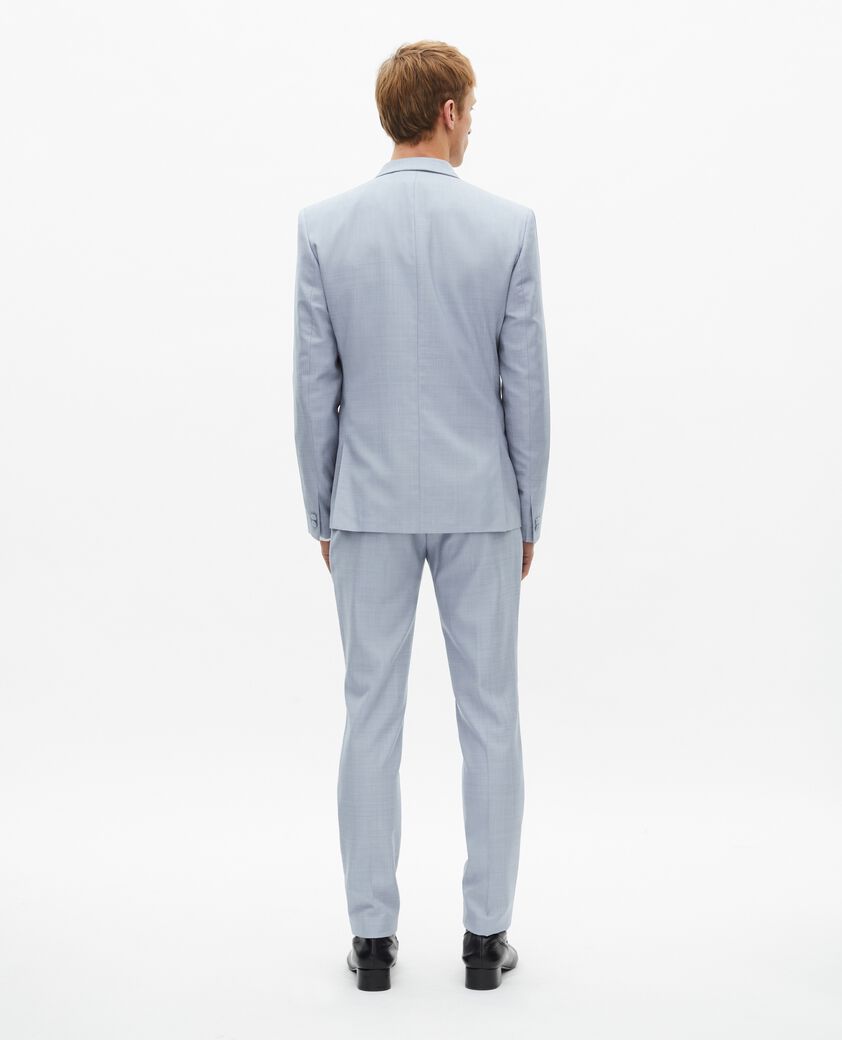 The Kooples HOMME BLUE veste de costume en laine coupe ajust&eacute;e bleu