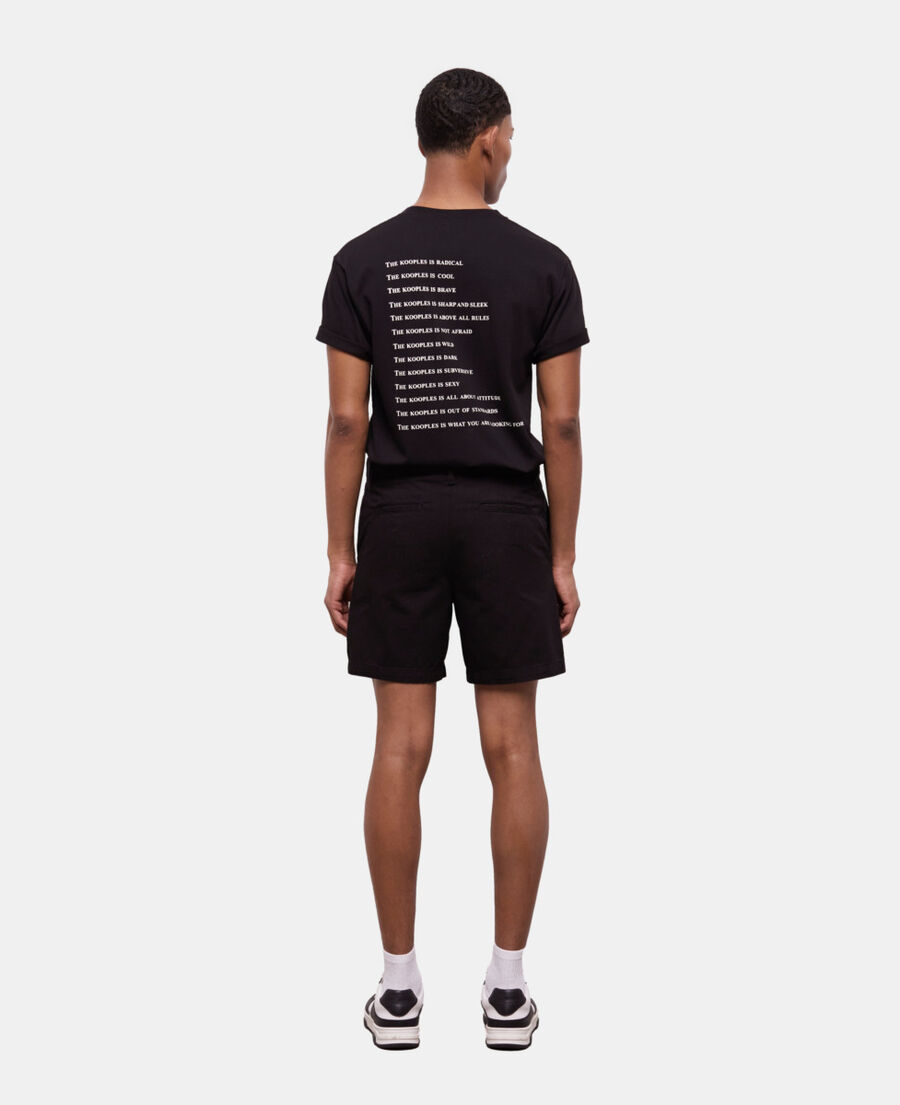 short black cotton shorts