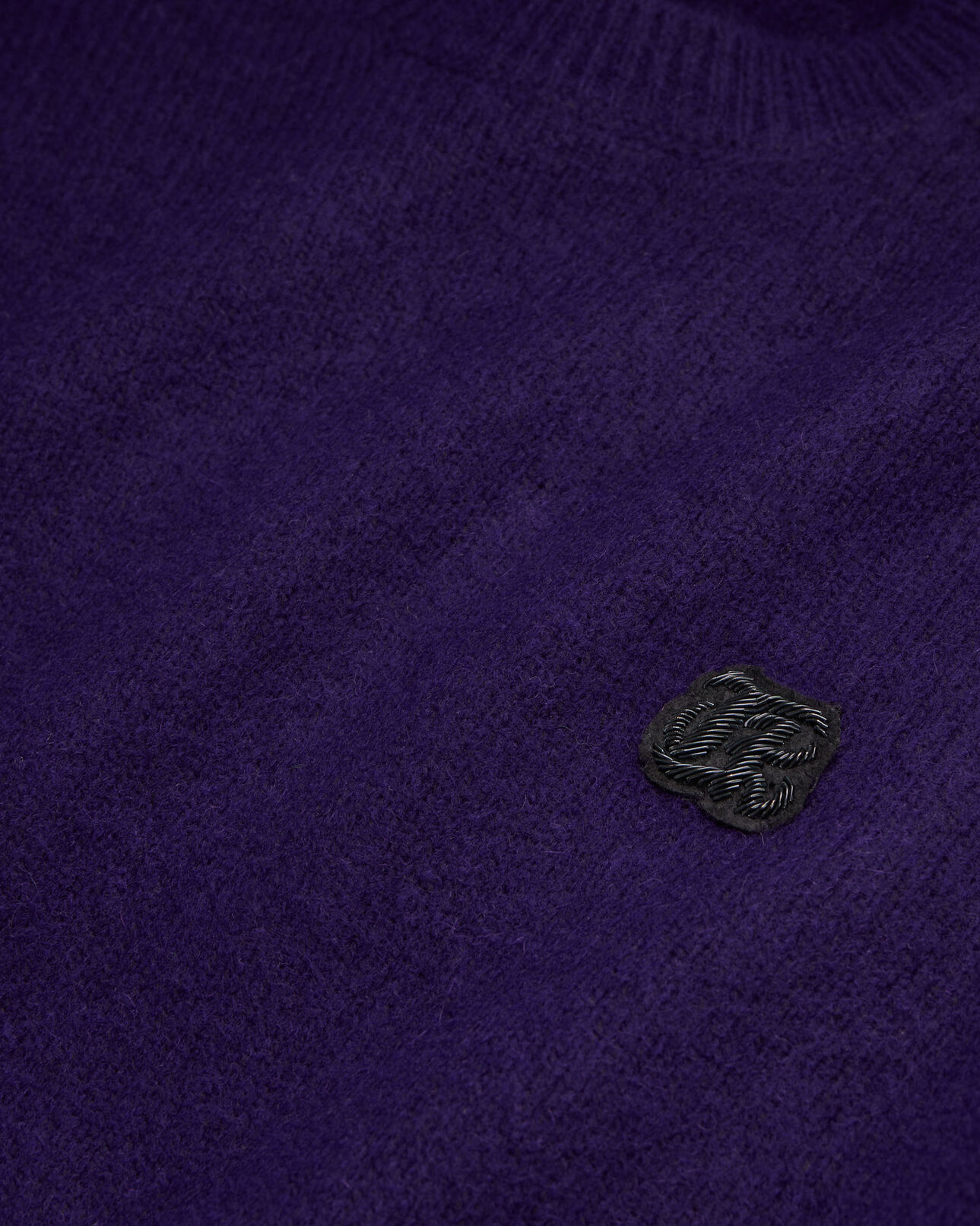 The Kooples HERREN DARK PURPLE violetter pullover aus wolle und alpaga