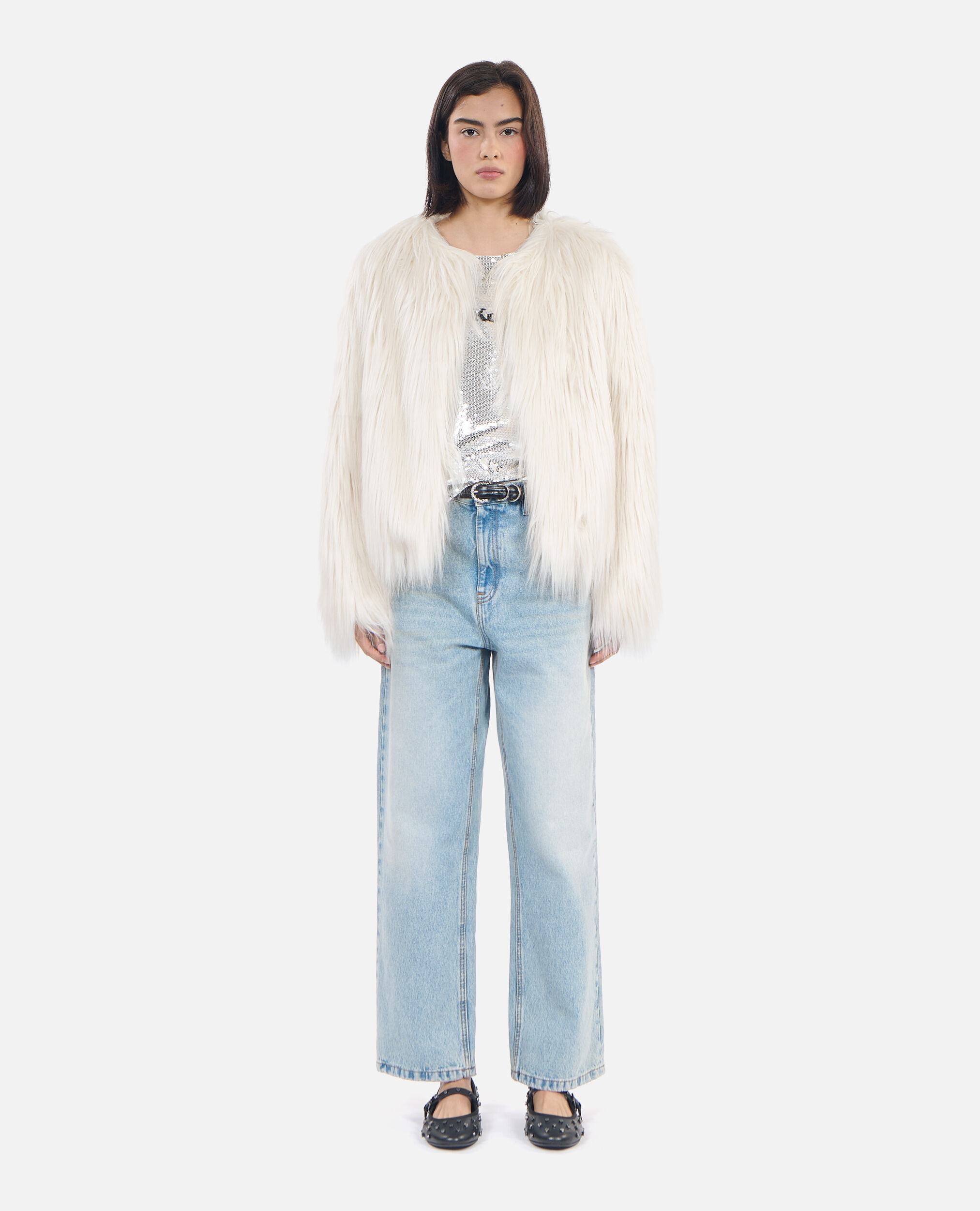 New color] Winter Love Faux Fur Coat