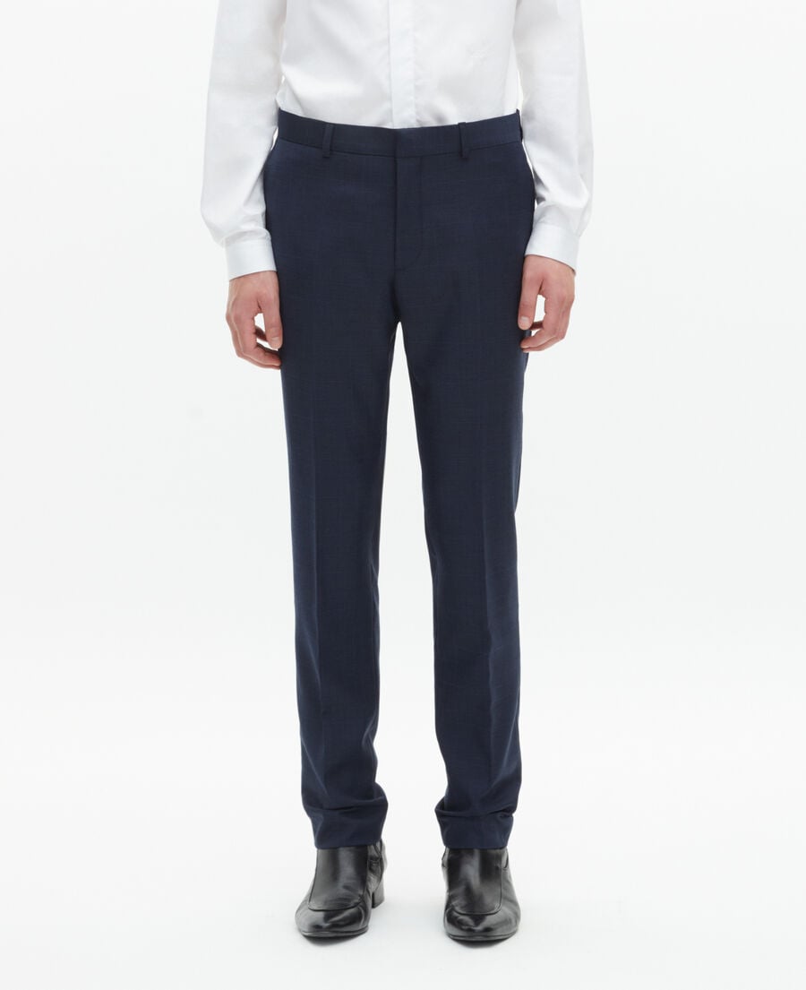 The Kooples MEN NAVY slim-fit suit pants in navy wool