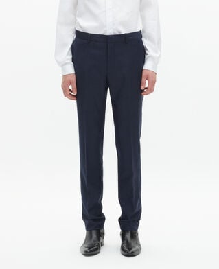 The Kooples MEN NAVY slim-fit suit pants in navy wool