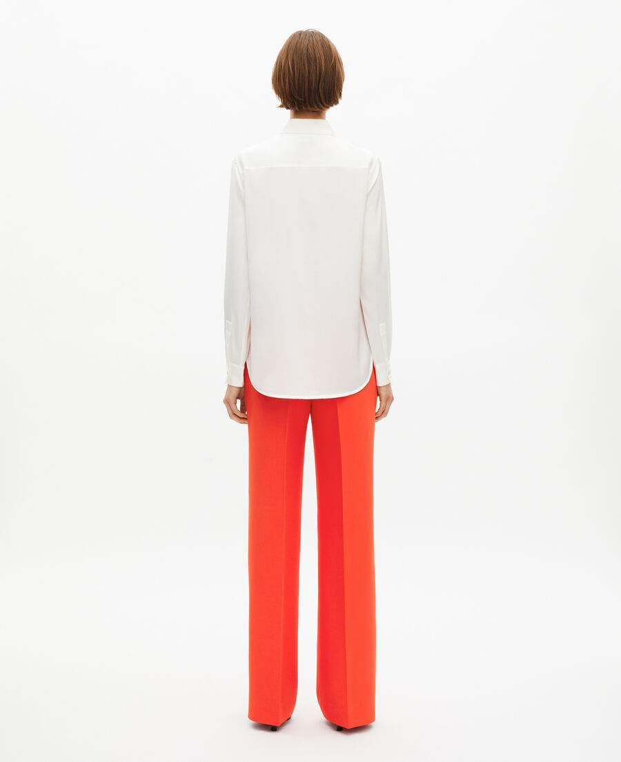 The Kooples MUJER WHITE camisa seda blanca