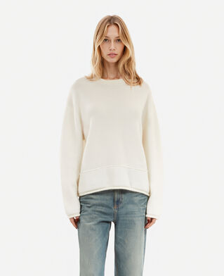 The Kooples FEMME ECRU pull en laine et mohair écru