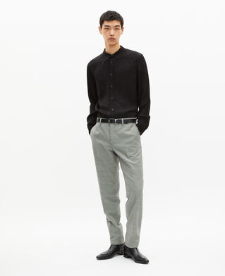 The Kooples MEN BLACK GREY black and white houndstooth tailored suit pants