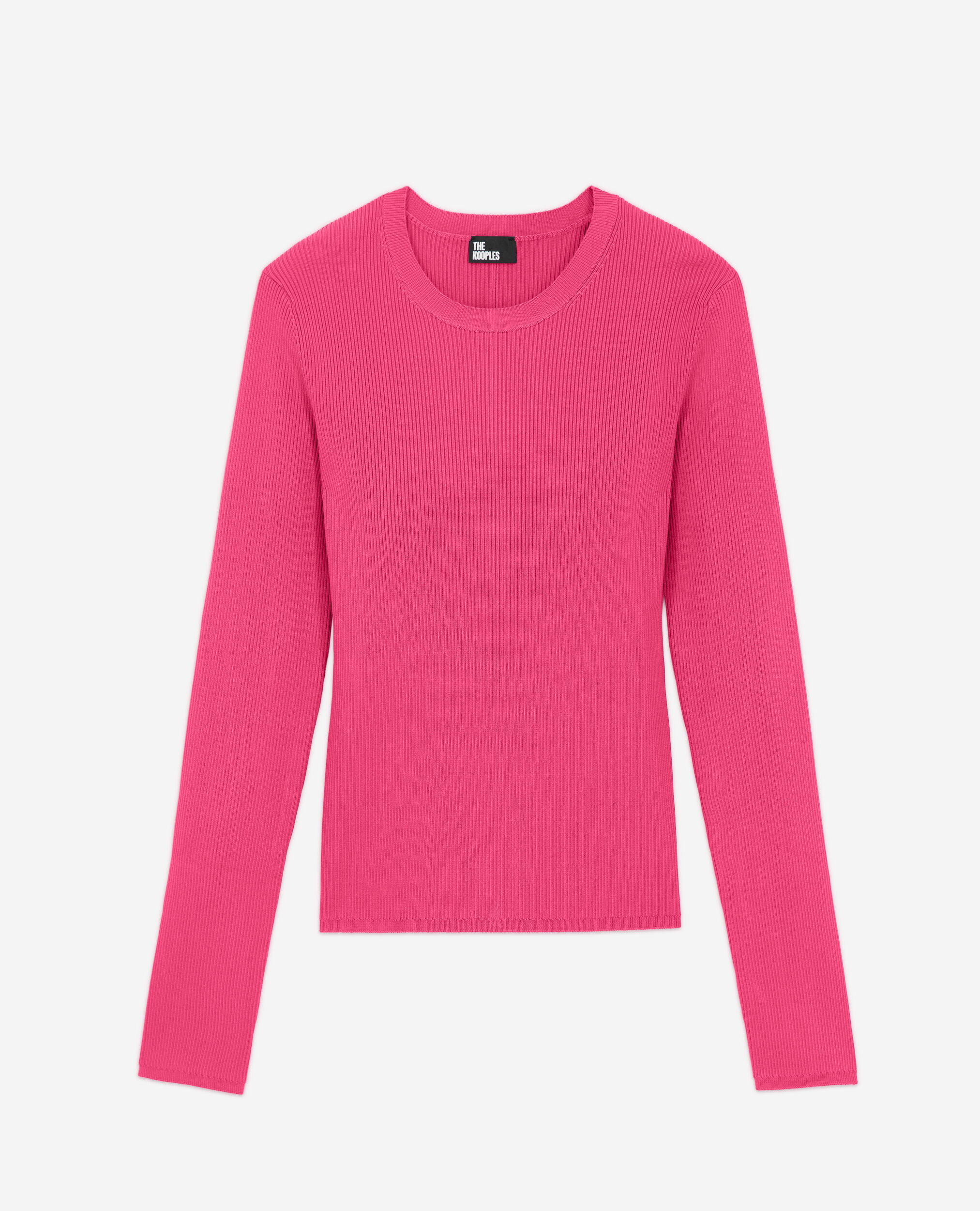 Pink crew neck sweater, PINK, hi-res image number null