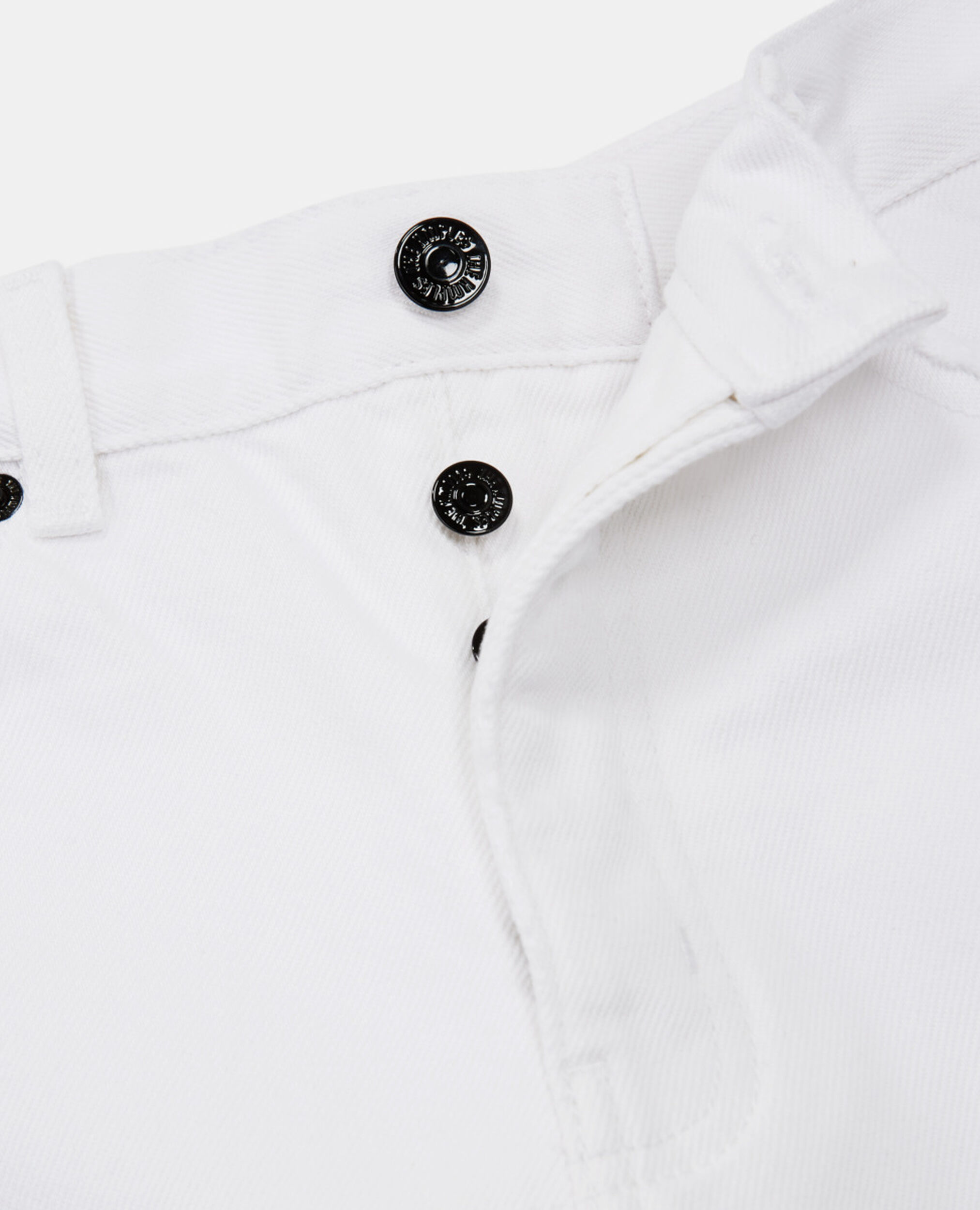 White straight-cut jeans, WHITE, hi-res image number null