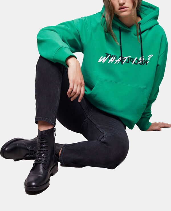 The Kooples FEMME GREEN sweatshirt what is vert