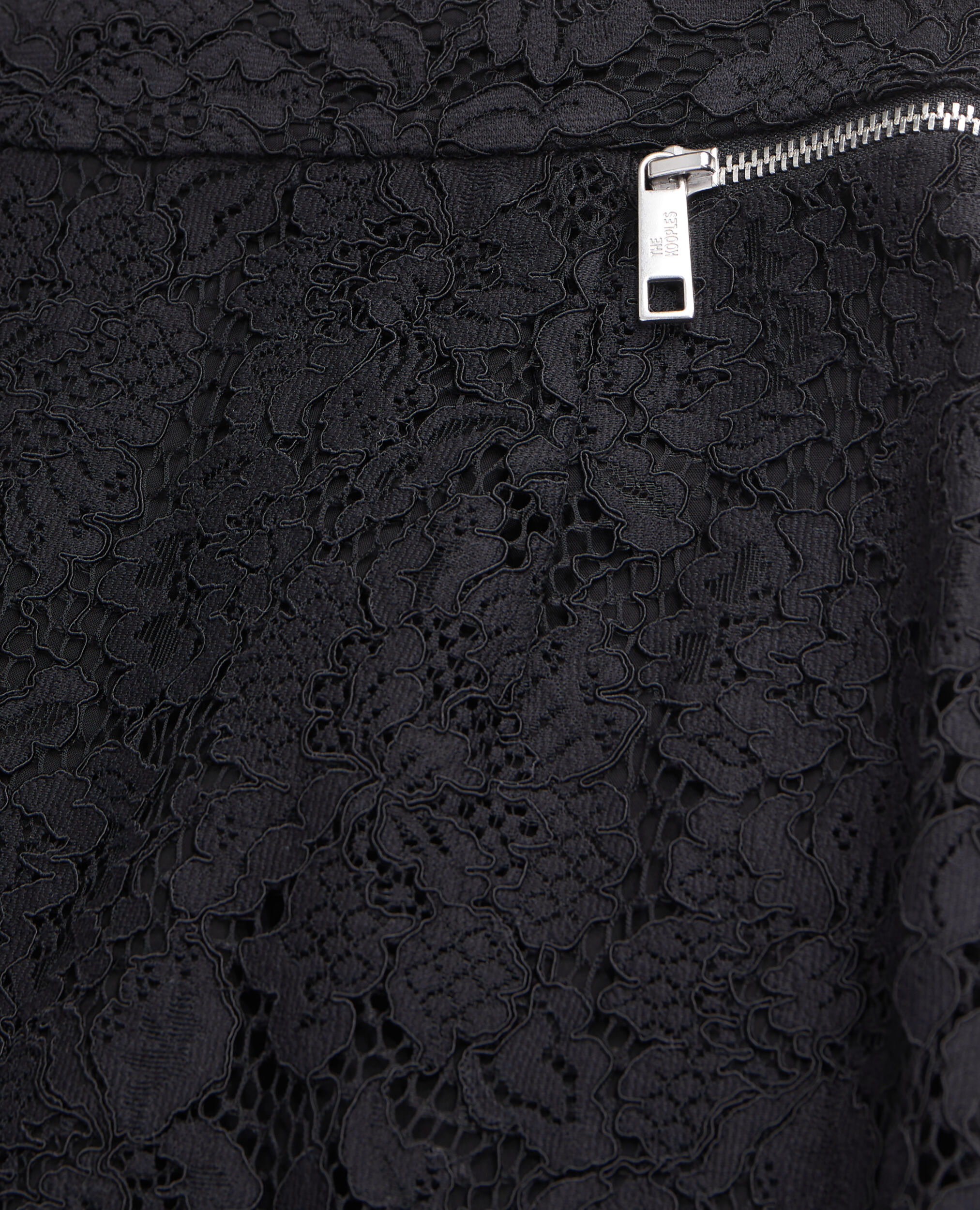 Black lace mid length pencil skirt The Kooples