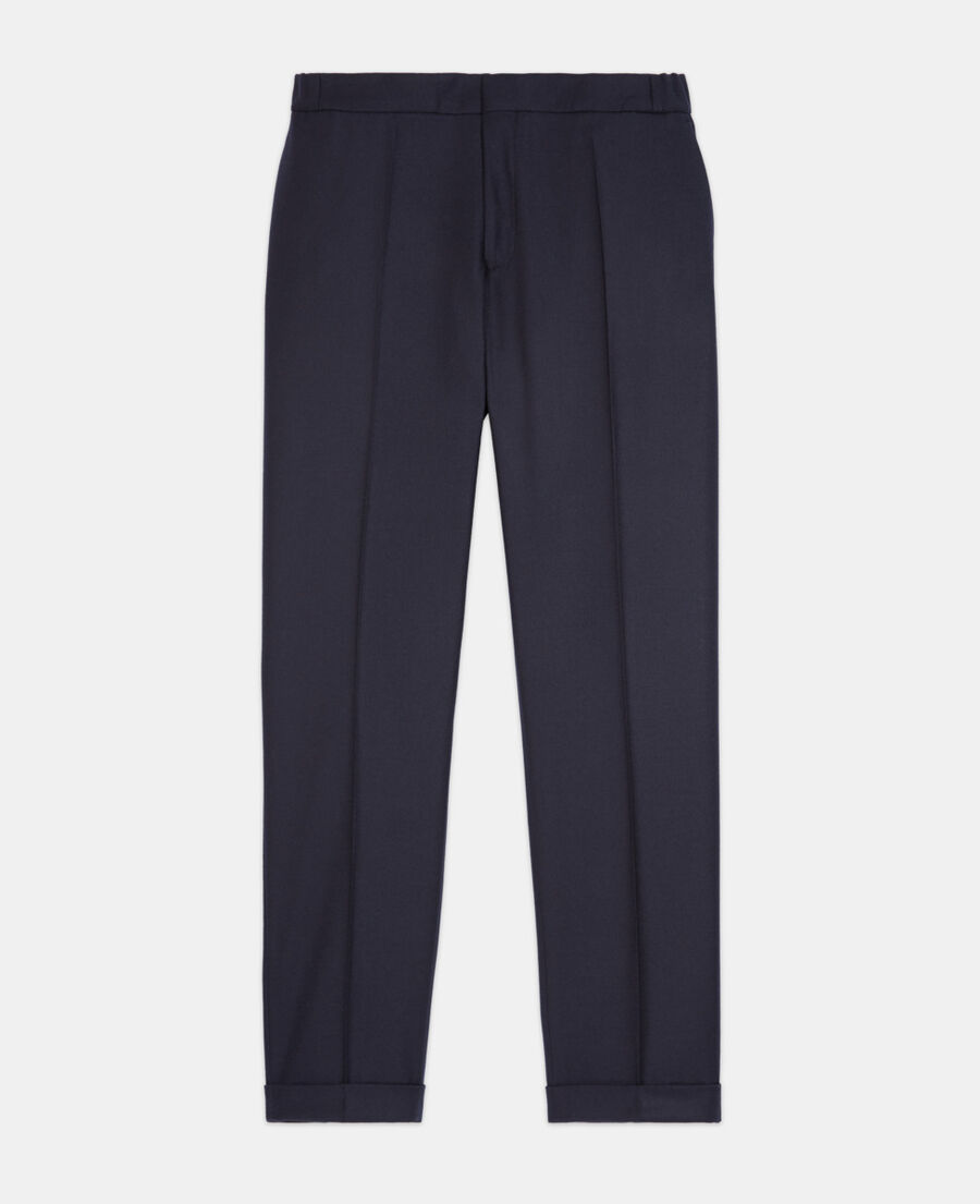 navy blue wool suit pants